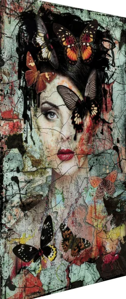 KARE Glasbild Lady Butterfly 100x150cm Online