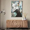 KARE Glasbild Lady Flower 100x150cm