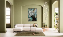 KARE Glasbild Lady Flower 100x150cm