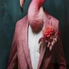 KARE Glasbild Mister Flamingo 120x160cm New