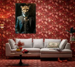 KARE Glasbild Mister Leo 100x150cm Online