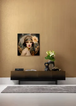 KARE Glasbild Muse Art Nouveau 100x100cm Online