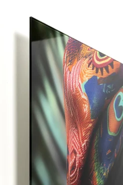KARE Glasbild Muse Peacock 100x100cm Online