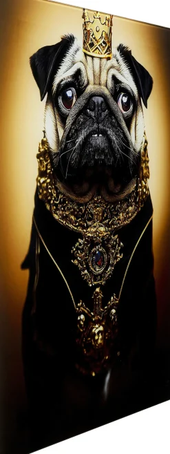 KARE Glasbild Prince Pug 40x60cm Sale