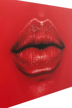 KARE Glasbild Red Lips 120x80cm Online