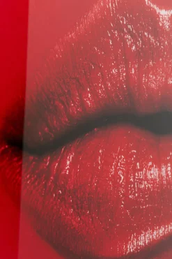 KARE Glasbild Red Lips 120x80cm Online