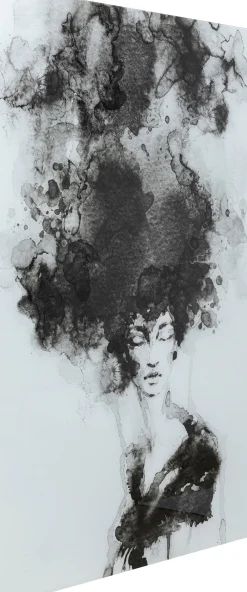 KARE Glasbild Smokey Hair 100x150cm Hot