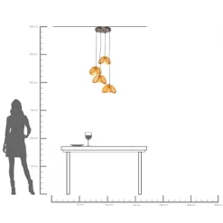 KARE Hängeleuchte Aloha Drop Quattro 118cm Sale