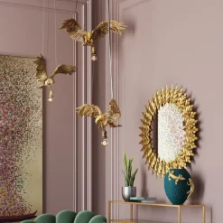 KARE Hängeleuchte Animal Owl Gold 60cm Discount