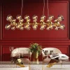KARE Hängeleuchte Atomic Balls Brass 140cm Outlet