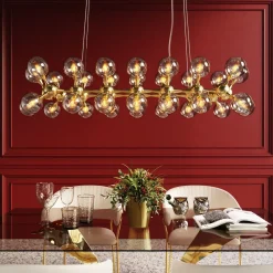 KARE Hängeleuchte Atomic Balls Brass 140cm Outlet