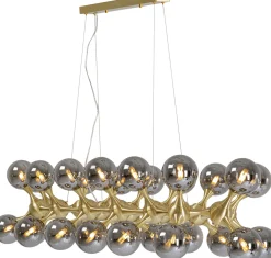 KARE Hängeleuchte Atomic Balls Brass 140cm Outlet