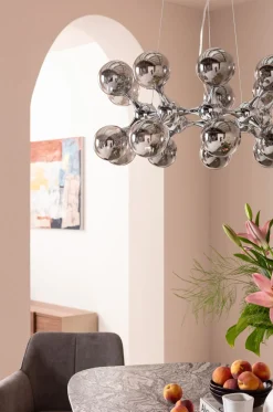 KARE Hängeleuchte Atomic Balls Silber Ø74cm Outlet