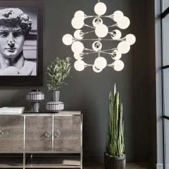 KARE Hängeleuchte Bulb Fiction 20 Silber Ø102cm New