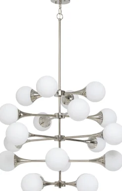 KARE Hängeleuchte Bulb Fiction 20 Silber Ø102cm New