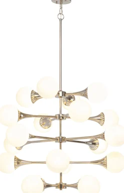 KARE Hängeleuchte Bulb Fiction 20 Silber Ø102cm New