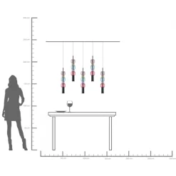 KARE Hängeleuchte Candy Bar Colore 100cm Sale