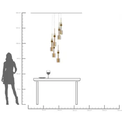 KARE Hängeleuchte Candy Bar Gold Ø44cm Hot