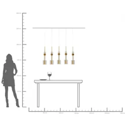 KARE Hängeleuchte Candy Bar Gold 103cm Discount