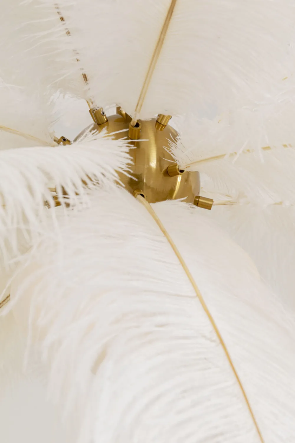 KARE Hängeleuchte Feather Palm Weiß Ø87cm Online