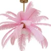 KARE Hängeleuchte Feather Palm Pink Ø87cm Best