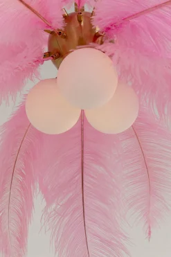 KARE Hängeleuchte Feather Palm Pink Ø87cm Best