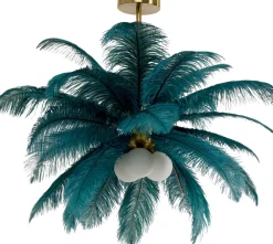 KARE Hängeleuchte Feather Palm Grün Ø87cm Best