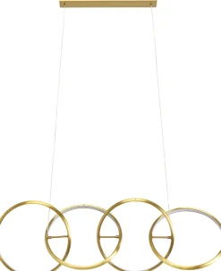 KARE Hängeleuchte Galaxy LED Gold 155cm Best