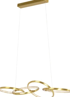 KARE Hängeleuchte Galaxy LED Gold 155cm Best