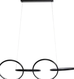 KARE Hängeleuchte Galaxy LED Schwarz 155cm Discount