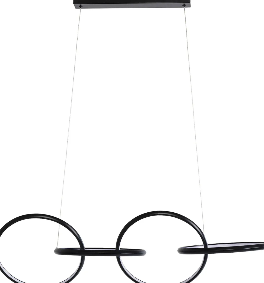 KARE Hängeleuchte Galaxy LED Schwarz 155cm Discount