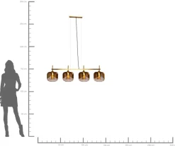 KARE Hängeleuchte Golden Goblet Quattro Ø25cm New