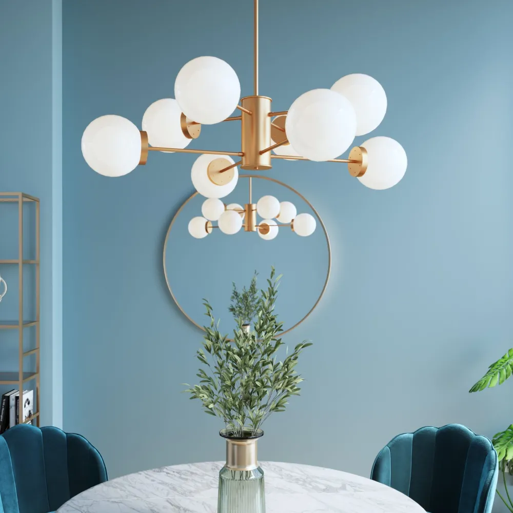 KARE Hängeleuchte Heavenly Gold Ø98cm
