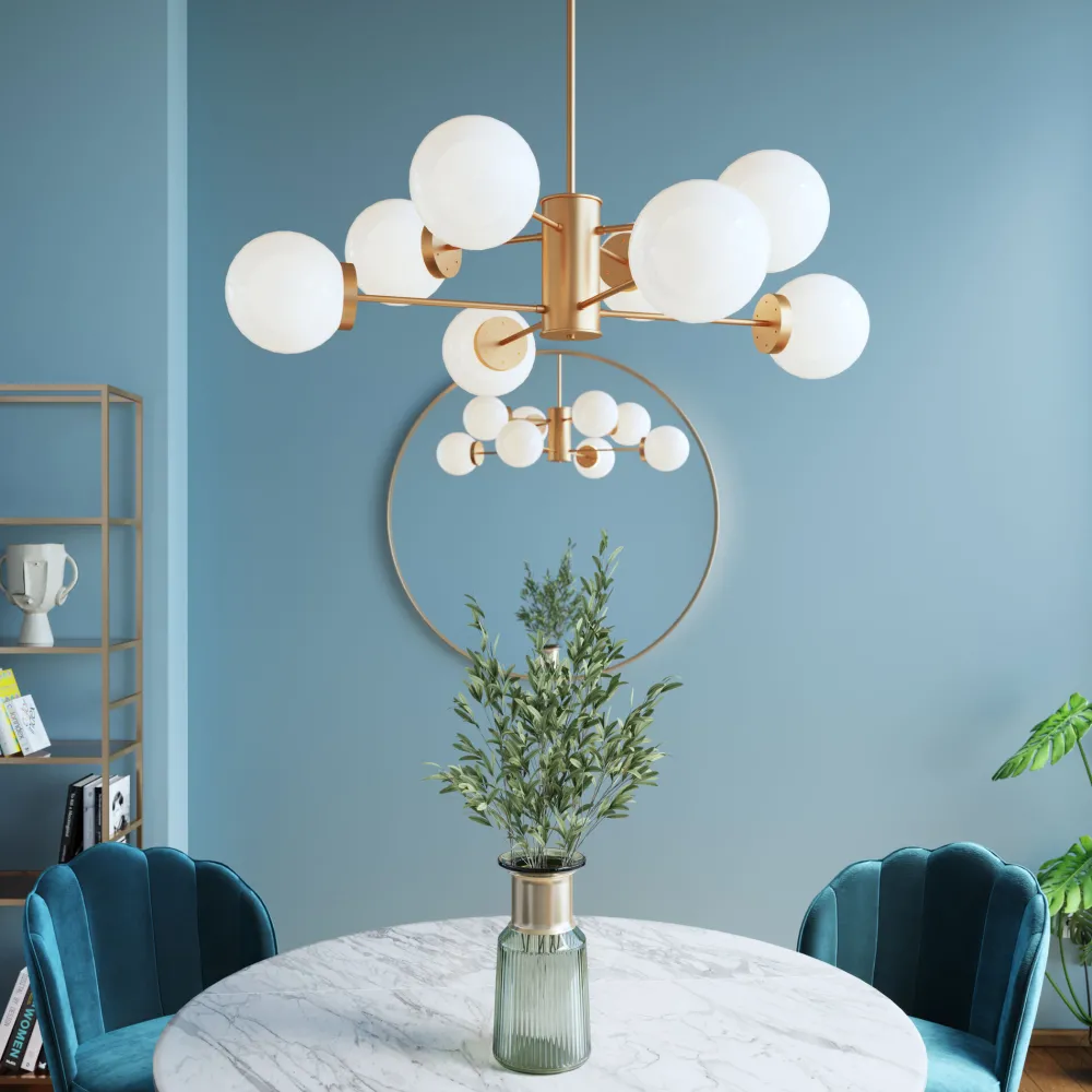 KARE Hängeleuchte Heavenly Gold Ø98cm