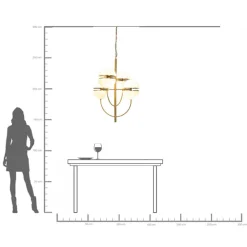 KARE Hängeleuchte Leisha Bunch Ø76cm New