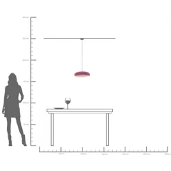 KARE Hängeleuchte Lia Pflaume Ø38cm Sale