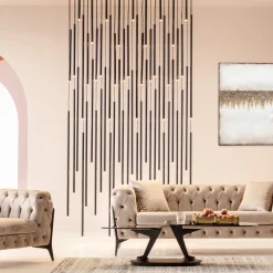 KARE Hängeleuchte Living Vegas Deluxe Schwarz Matt LED Best