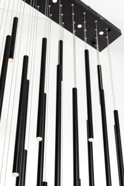 KARE Hängeleuchte Living Vegas Deluxe Schwarz Matt LED Best