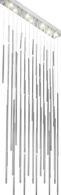 KARE Hängeleuchte Living Vegas Deluxe Chrome LED Outlet