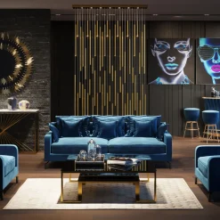 KARE Hängeleuchte Living Vegas Deluxe Brass LED Discount