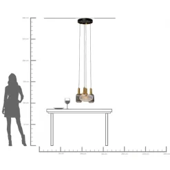 KARE Hängeleuchte Lobby Quattro Ø50cm Clearance