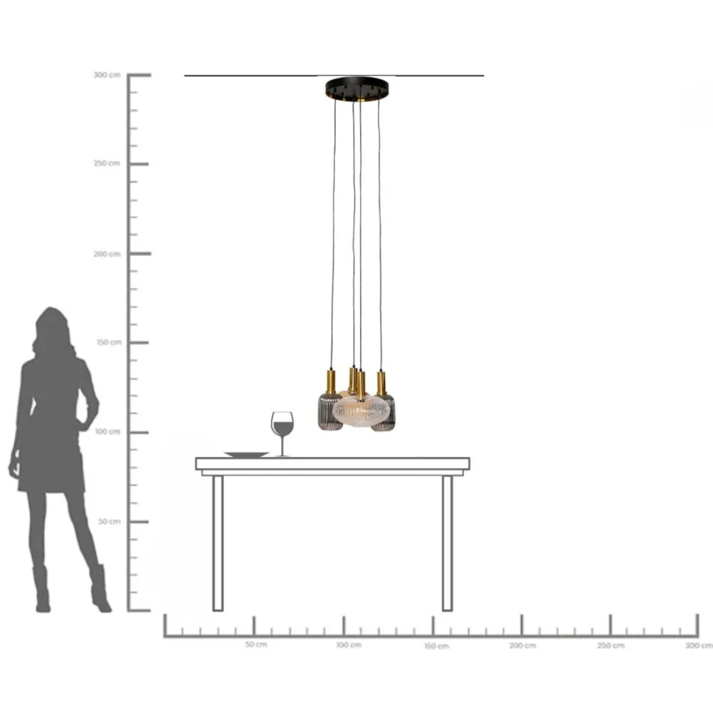 KARE Hängeleuchte Lobby Quattro Ø50cm Clearance