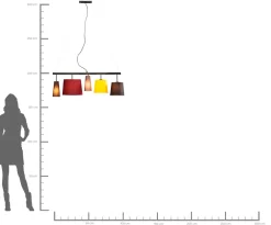 KARE Hängeleuchte Parecchi Colore 100cm Best