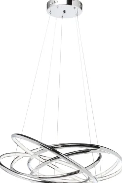 KARE Hängeleuchte Saturn LED Chrome Big