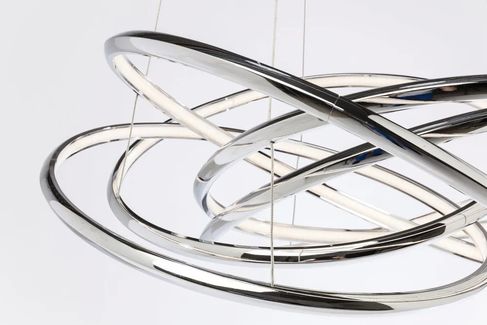 KARE Hängeleuchte Saturn LED Chrome Big