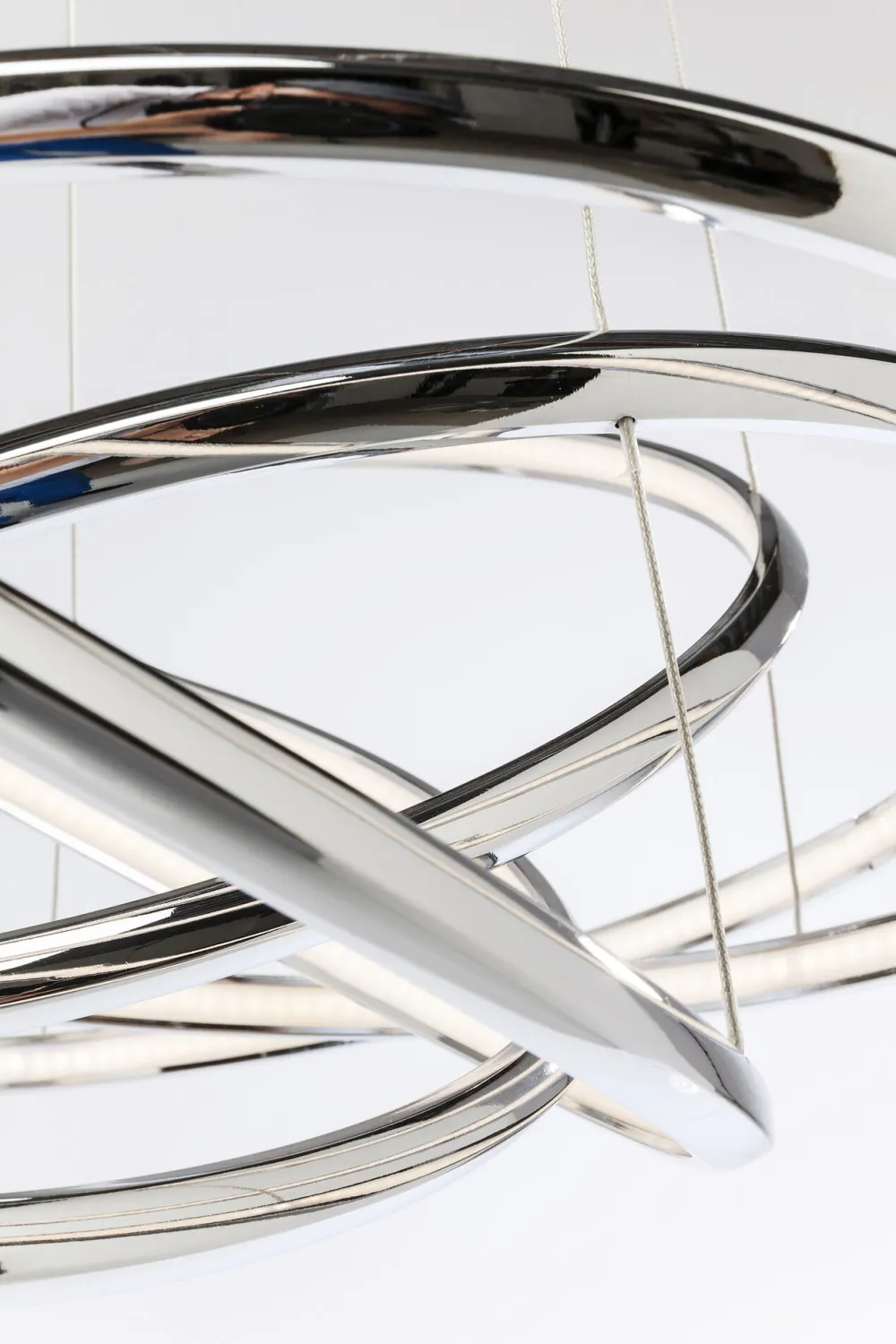 KARE Hängeleuchte Saturn LED Chrome Big