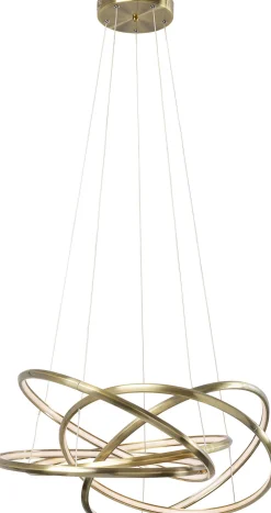 KARE Hängeleuchte Saturn LED Gold Big Outlet