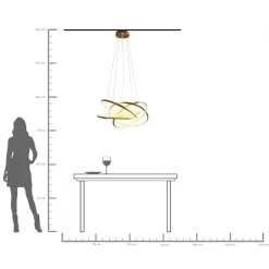 KARE Hängeleuchte Saturn LED Gold Big Outlet