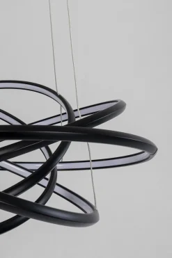 KARE Hängeleuchte Saturn Schwarz Ø72cm Outlet
