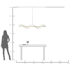 KARE Hängeleuchte Scala Balls Chrome 155cm Sale